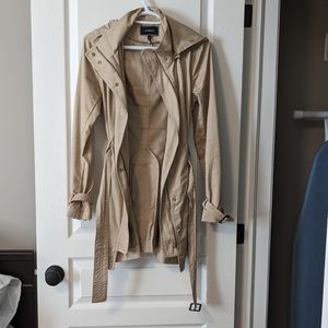Women's Trench Coat with Hood | XXS